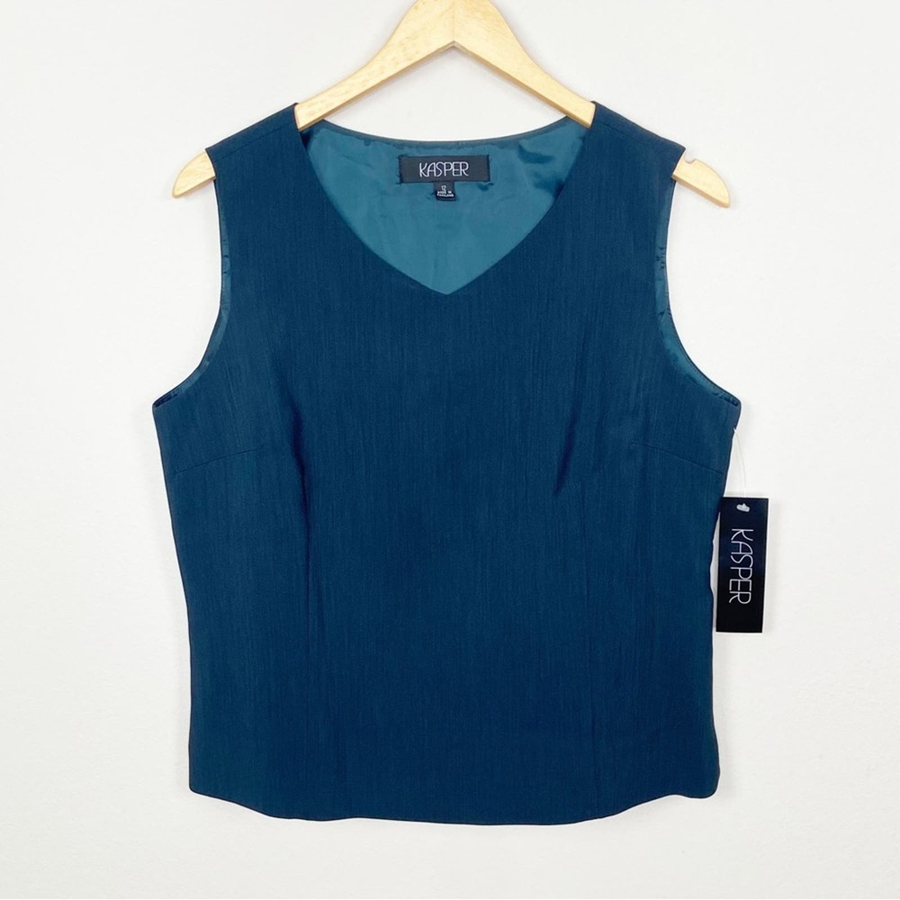 NWT KASPER Sleeveless Suiting Top, 12